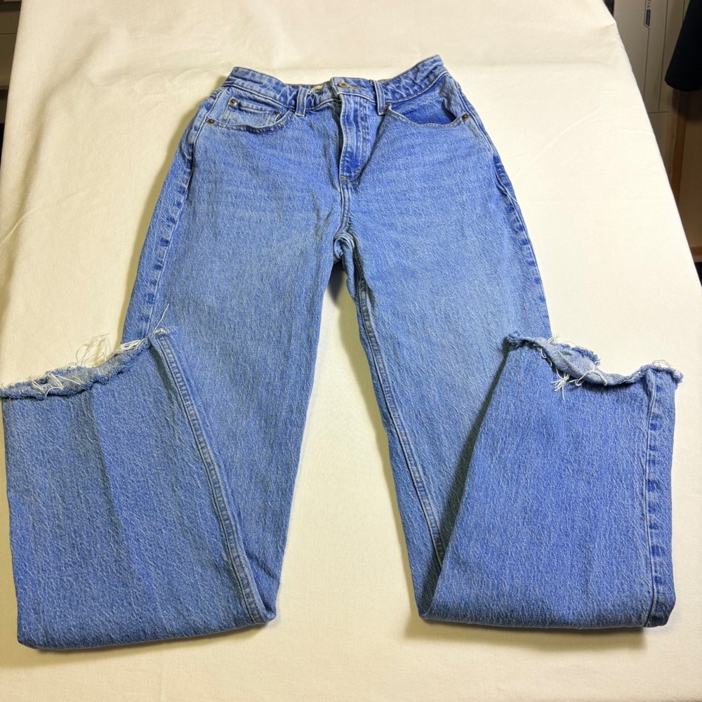 Abercrombie & Fitch, Curve Love 90s Relaxed Jeans, Blue, 25 Long, MSRP $90